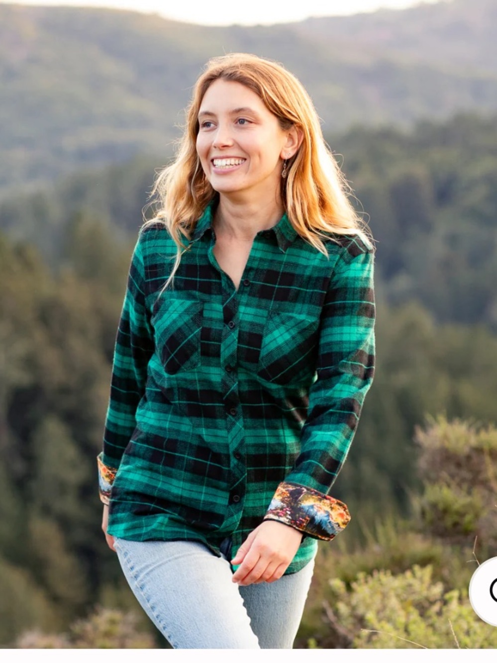 PLADRA Women's Every Day Flannel Shirt- Harbor Black small - Picture 3 of 9